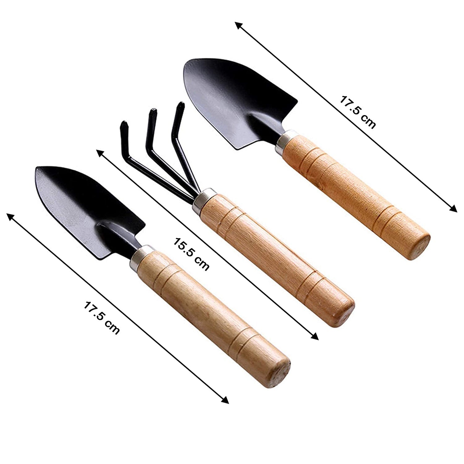 0541 Small sized Hand Cultivator, Small Trowel, Garden Fork (Set of 3) 0541 Small sized Hand Cultivator, Small Trowel, Garden Fork (Set of 3)